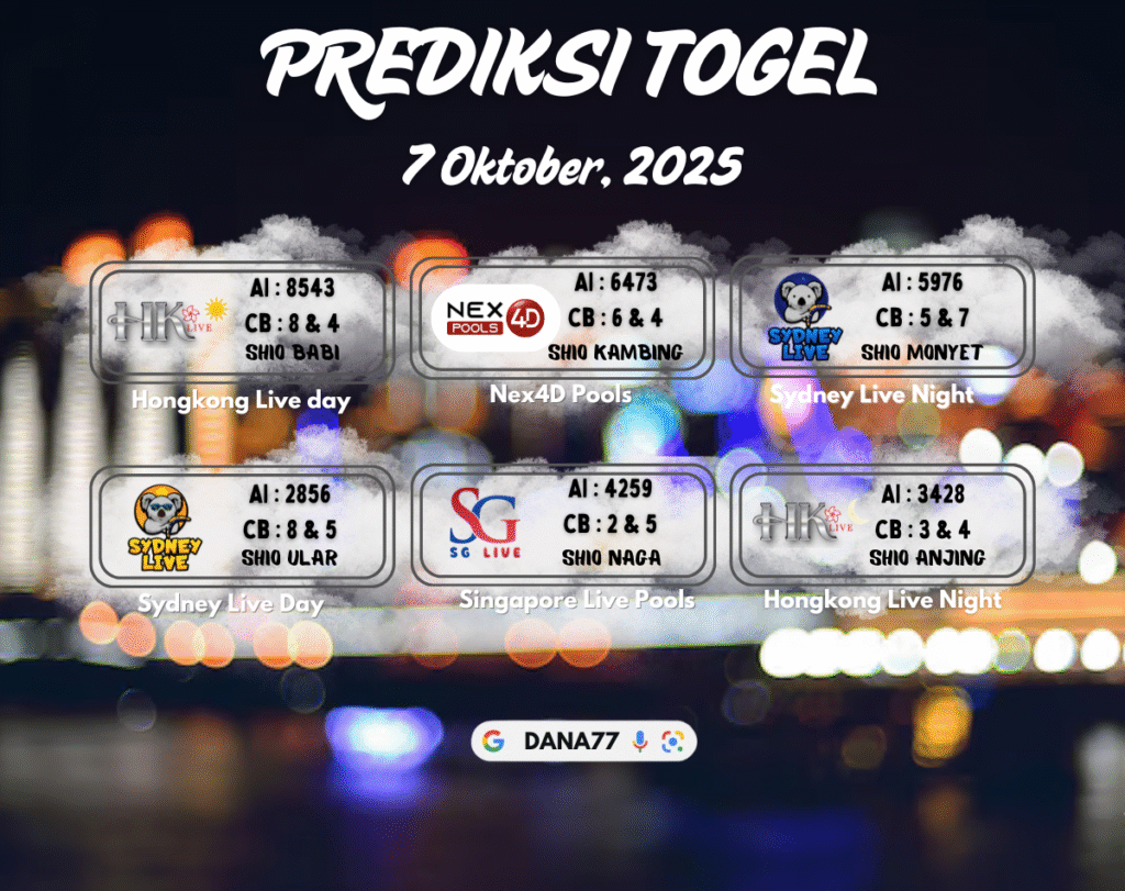 prediksi togel hari ini